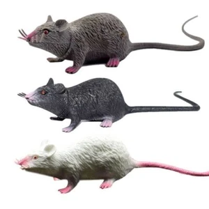 Fake Small Rat Lifelike Mouse Model Prop Scary Trick Prank Toy Halloween Decor# - Picture 1 of 12