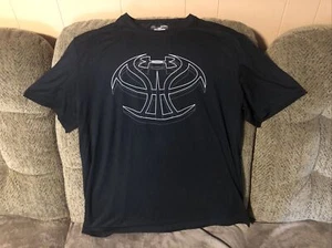 Under Armour "Basketball" Mens XL Loose Tee Shirt Black Heat Gear Active - Bild 1 von 5