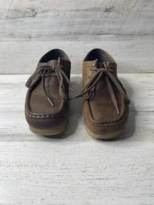 Clarks Collection Leather Wallabees Chukka Boots Shoes Brown Women's Size: 7 EUC - Image 1 of 4