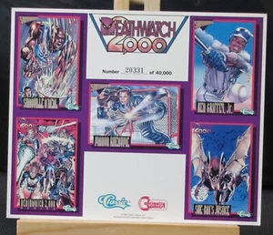 GIOCHI CLASSICI EDIZIONE LIMITATA DEATH WATCH 2000 FOGLIO DA COLLEZIONE - Foto 1 di 2
