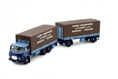 TEKNO 83409 SCANIA LBS76 Camion + Rimorchio Bache KOOY TRANSPORT (NL) - Immagine 1 di 4