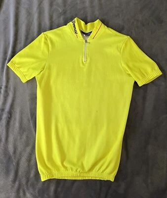 Camiseta deportiva de ciclismo Tommaso años 80 hecha en Italia talla 2 amarilla Foto 1 de 4