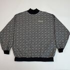 Adidas Originals Mens Mock Neck Pullover Sweatshirt Sweater Size M Embroidered