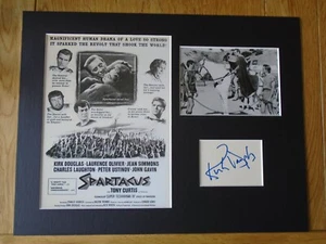 Kirk Douglas Spartacus original signed authentic Autogramm - UACC / AFTAL. - Bild 1 von 2