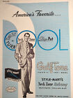 1948 Original Esquire Art Ad Advertisement Style Mart Mens Clothing