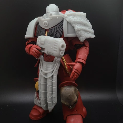 Salamanders Space Marine Legion McFarlane 40K Compatible Weapons Armor Dragons Cover