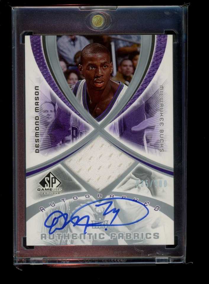 Camiseta deportiva Desmond Mason 2004 SP usada en juegos auténtica #AAF-DM usada en juegos automática/100 Foto 1 de 2
