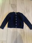 Petit Bateau Quilted Jacket Sweater Boy Or Girl Sz. 8 Ans Or 128cm Dark Blue
