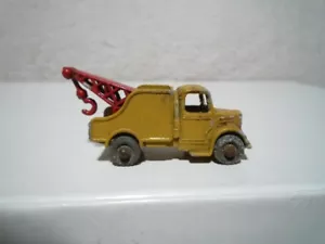 VINTAGE LESNEY MATCHBOX MOKO BEDFORD WRECK TOW TRUCK #13 ~ BEIGE/TAN ~ 1958 - Picture 1 of 6