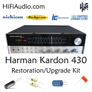 Harman Kardon HK 430 receiver restoration kit upgrade recap capacitor rebuild - Picture 1 of 8