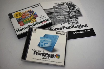 Microsoft Front Page 2000 w/Product Key Plus Free Microsoft Home Publishing 2000 - Image 1 of 4
