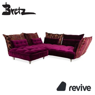 Bretz Ohlinda Stoff Ecksofa Lila Sofa Couch - Bild 1 von 4
