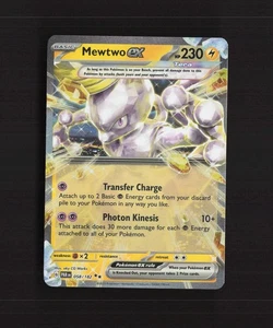 Mewtwo ex 058/182 Paradox Rift Ultra Rare Holo Pokemon Card LP+ - Picture 1 of 10