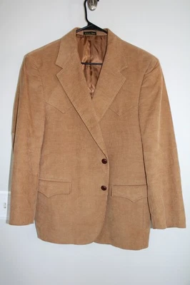 ABRIGO DEPORTIVO WESTERN PANA CÍRCULO MARRÓN S talla 44S codo parche chaqueta 44 CORTO Foto 1 de 4