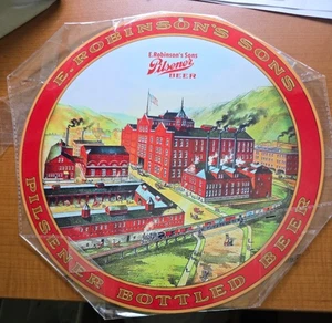 NEW 11.75" Round Metal BEER Sign E. Robinson's Sons Pilsener Beer Breweriana Bar - Picture 1 of 6