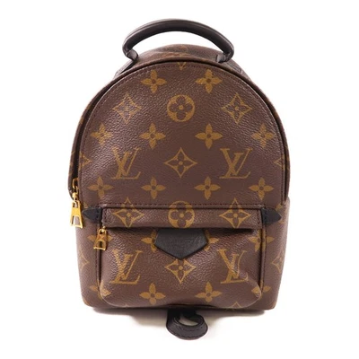 Mini Mochila Monograma LOUIS VUITTON LV GHW Palm Springs M44873 Marrón Foto 1 de 4
