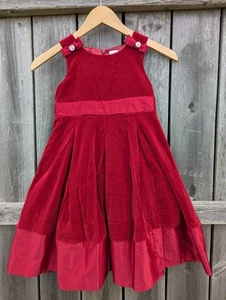 Girls Holiday Gymboree Dress Red Velvet size 7 - Picture 1 of 4