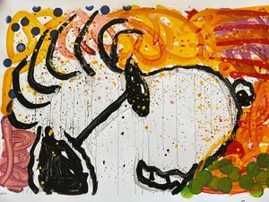 "POP STAR (SNOOPY)" by TOM EVERHART LIMITED EDITION LITHOGRAPH - FREE SHIPPING! - Picture 1 of 9
