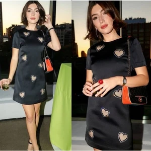 Alice + Olivia Clyde Etuikleid mit Herzverzierung Gr. 0 Cutout Etuikleid Cocktail - Bild 1 von 20
