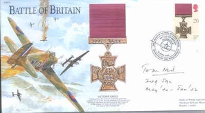 Cubierta BB1e Segunda Guerra Mundial BoB RAF Batalla de Gran Bretaña VC firmada as NEIL DFC AFC - Imagen 1 de 1