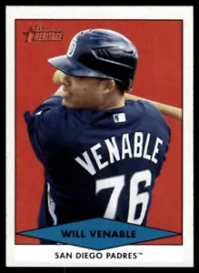 2007 Bowman Heritage Prospects Will Venable San Diego Padres #BHP51 - Picture 1 of 2
