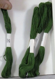 6 Skeins NEW Vintage SIX Strand FLOSS 8 yd #109 DARK Willow GREEN - Picture 1 of 2
