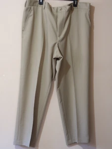 Van Heusen Dress Pants Tan Straight Fit 100% Polyester Men's 44x30 #H47-11 - Picture 1 of 8
