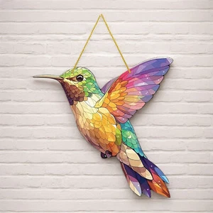 Bird Sun Catchers For Window Stained Glass Window Acrylic Sun Catcher - Picture 1 of 11