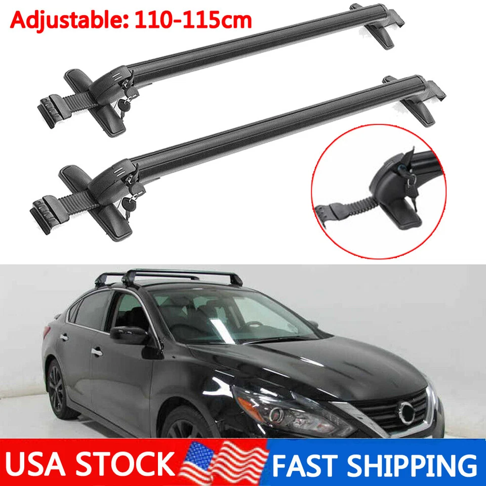 For Toyota For Avalon 2001-2022 Car Roof Rack Cross Bar Luggage Carrier w/ Lock Foto 1 de 4