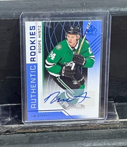 2018-19 SP Game Used Rookie Authentics Blue AUTO #138 Roope Hintz - RC - Picture 1 of 2