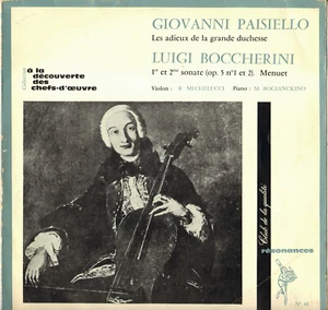 ROBERTO MICHELUCCI, BOCCHERINI "SONATES 1 & 2" LP 1963 RESONANCES 44 - Picture 1 of 2