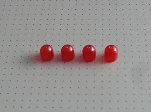 Lego Electric - 4 x rote Glühbirnenabdeckungen - 9 V Licht & Sound - (4773) - Bild 1 von 1