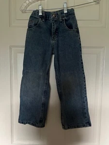 Lee Boys Blue Jeans Size 5 Slim Adjustable Waistband Good Condition - Picture 1 of 2