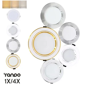 Led Recessed Downlight Bulbs Downlights Round 5W 9W 12W 15W 18W Flat Home Room - Picture 1 of 17
