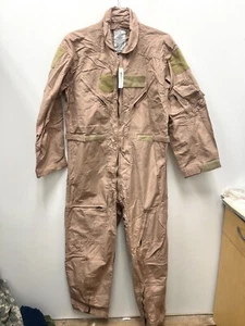 NEW GENUINE US AIR FORCE TAN NOMEX FIRE RESISTANT FLIGHT SUIT CWU-27/P - 44S. - Picture 1 of 5