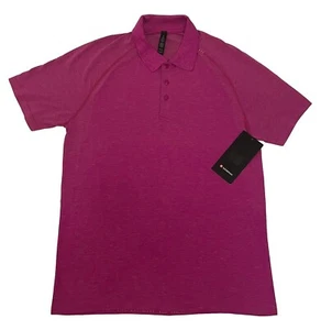 Lululemon Metal Vent Tech 2.0 Mens Slim Fit Polo Shirt Style: LM3CS9S Pink - Picture 1 of 11