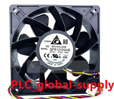 QFR1212GHE 1PCS NEW Delta High Speed GPU 120X120X38mm DC 12V 2.7A Cooling Fan - Image 1 of 4