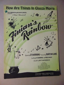 How Are Things In Glocca Morra, 1946 vintage sheet music - Picture 1 of 2