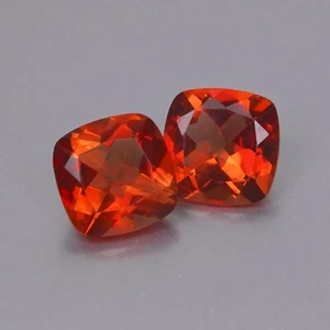 2.38ct Natural Flawless Ultra Rare Good Pair Red Andesine Cut Loose Gemstone - Picture 1 of 2