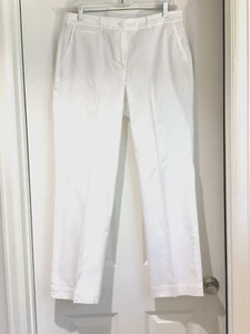 Talbots "The Perfect Chino" White Relaxed Chino pants Size 8 Curvy - Picture 1 of 9