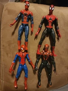 Figura de acción Dark Spiderman Marvel Legends Super Posable 6" 4 figuras sueltas - Imagen 1 de 9