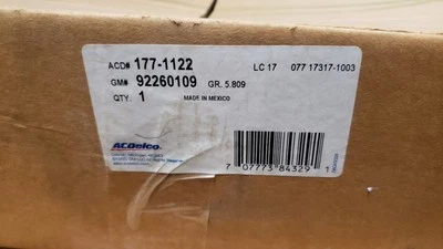 NEW OEM Genuine Acdelco/GM 92260109  177-1122 Front Brake Rotor ( S1) - Image 1 of 4