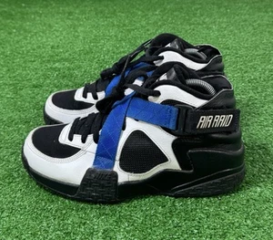Nike Air Raid Black Royal White OG Basketball Sneakers 642330-014 Mens Size 8 - Picture 1 of 10