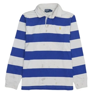 Vintage POLO RALPH LAUREN BLUE POLO MENS L - Picture 1 of 6