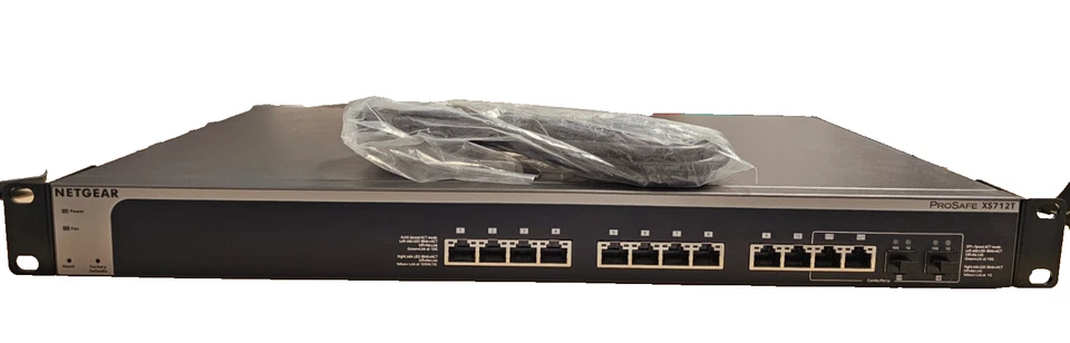 NETGEAR ProSafe XS712T 12 Port 10 GB Smart Switch - Black - Image 1 of 1