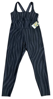 DVF for Target Bodysuit XL Racerback Black Zebra Full Length One-Piece Jumpsuit - Image 1 of 4