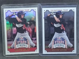 2015 Panini Stars and Stripes #85  Team Logo Gold /25 - Royce Lewis RC's - Twins - Picture 1 of 1
