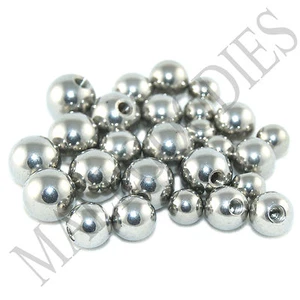 V016 Replacement Piercing Balls Lip Eyebrow Nipple Horseshoes 16G 2.5 3 4 5 6 mm - Picture 1 of 6