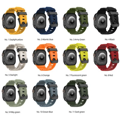Waterproof Trail Strap Sports Silicone Band For Apple Watch Series 10/9//8/7/SE - Image 1 of 4