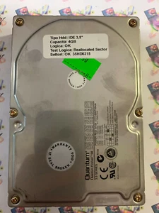 Hard Disk Usato IDE 3,5" 4gb QUANTUM FIREBALL SE SE43A012 rev 01-B - Foto 1 di 4